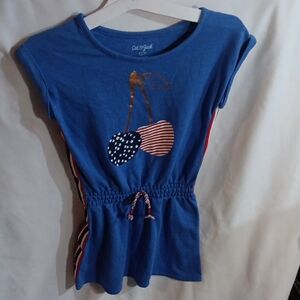 Kids Cat & Jack Blue Short Sleeve Tee Casual Style